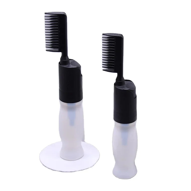 100ml 120ml 180ml Useful Design Plastic 50ml 100ml Shampoo Dyeing Haircare Mousse Foamer Pump Bottle With Comb