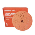 Sandpaper Sanding Disc 6 Inch 150mm Sanding Dust Free Polished Wood Car Sandpaper Orange Cyclone Multi-Hole 50 Pieces