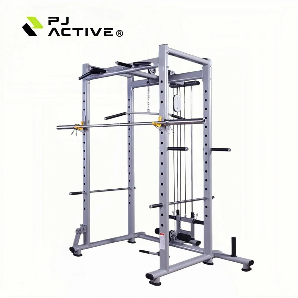 Squatting Free Bench Push Household Commercial Fitness Equipment Barbell Half Multifunzionale Rack Power Cage Gym Smith Machine