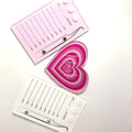 Unique Design Pink Tweezer Lash Tile Individual Eyelashes Acrylic Lash Tile for Tweezer Durable Eyelash Storage Organizer