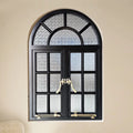 Modern Custom Aluminum Alloy Swing Casement Windows with Fiberglass Screen Netting and Double Glazed Glass