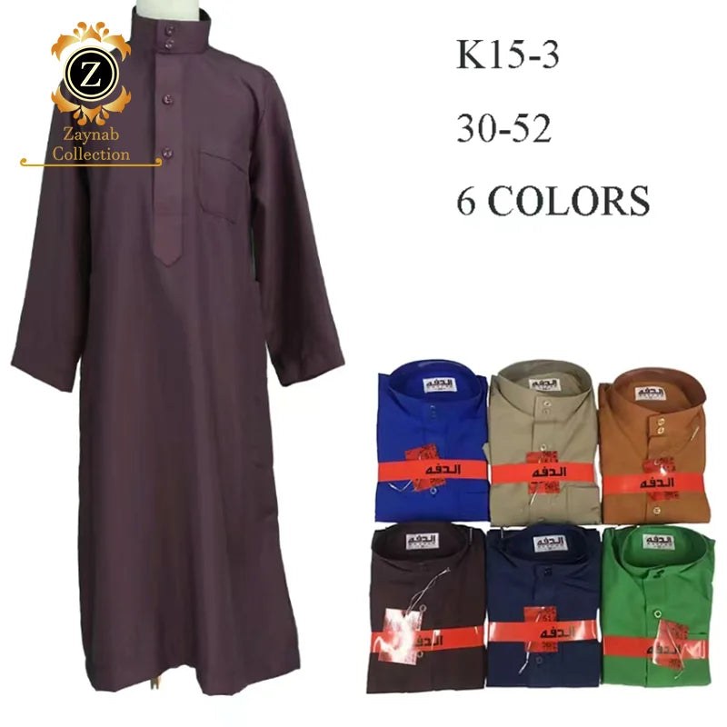Zaynab Thobe Arab Qatar Style Muslim Jubba Arabic Size Muslim Traditional Thobe