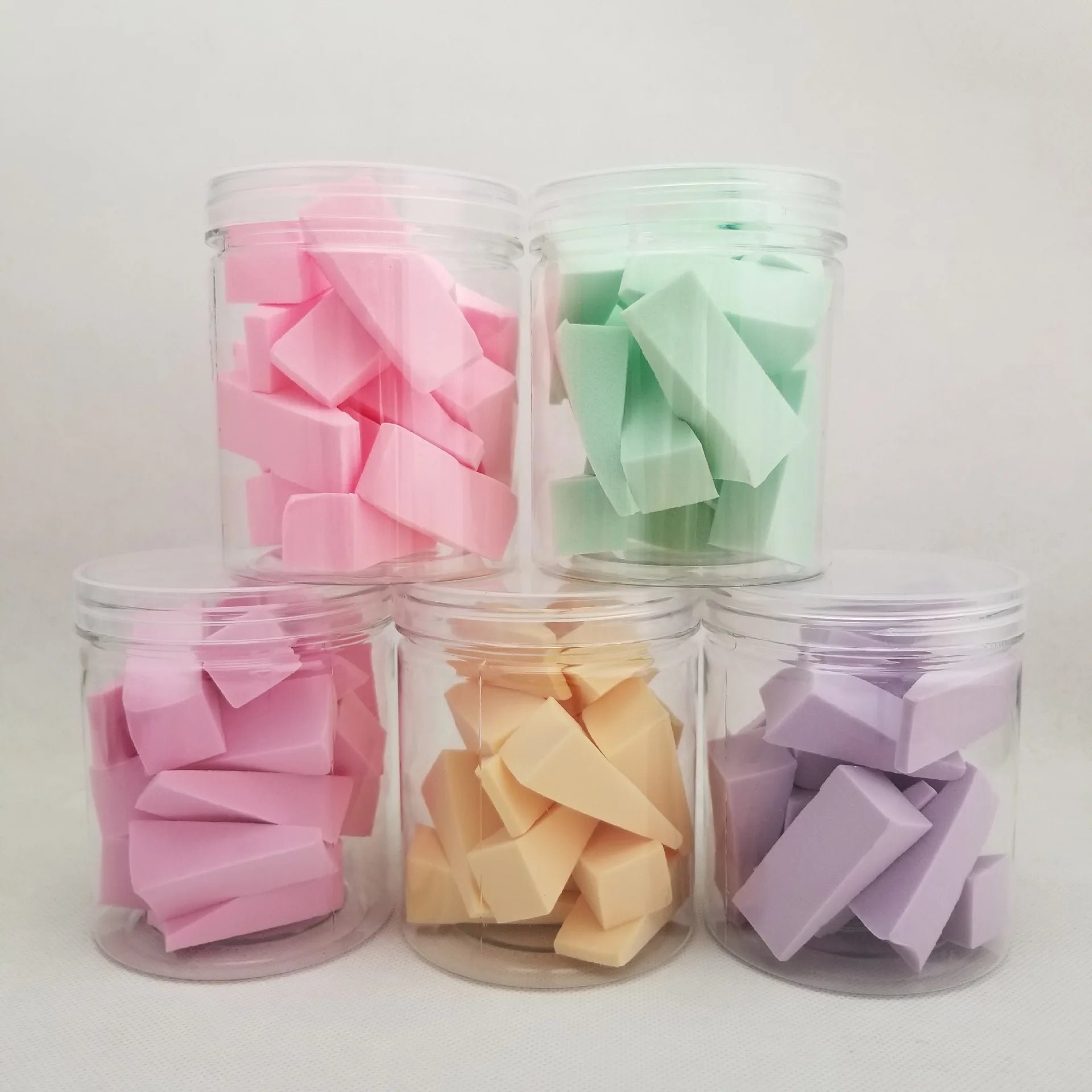 Private Label Custom Packaging 12pcs Soft Triangle Beauty Makeup Sponge Set Latex-Free and Gift Cosmetics Tool
