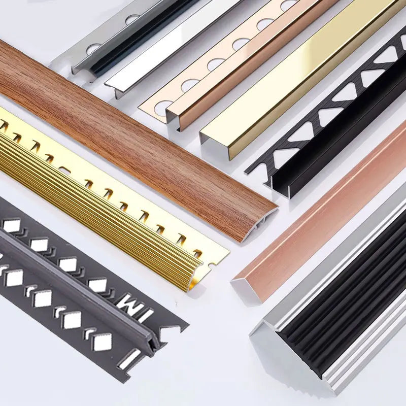 Modern Style Custom Aluminum Tile Trim Factory Direct Decorative Corner Edge Profile for Living Room Tiling