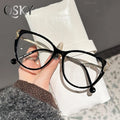 2025 Fashion Luxury Woman Reading Glasses Cat Eye Blue Light Blocking Fashion Metal Cat Eye Anti Blue Light  Glasses for Women
