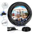 5-20M Outdoor Water Misting Spray Cooling System Brass Nozzle Wet Fog Garden Nebulizer Summer Sprinkler Water Cooling Sprayer