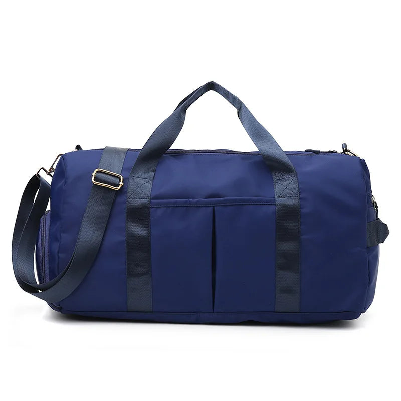 Wholesale Free Sample Custom Large Gym Tote Bag Sport Gym Women Men Waterproof Shoe Space Duffel Travel Bag Duffle Bag