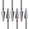 Wholesale Conical Safety Tungsten Carbide Nail Drill Bits Milling Cutter Manicure Remove Gel Nails Accessories Cone Drill Bit