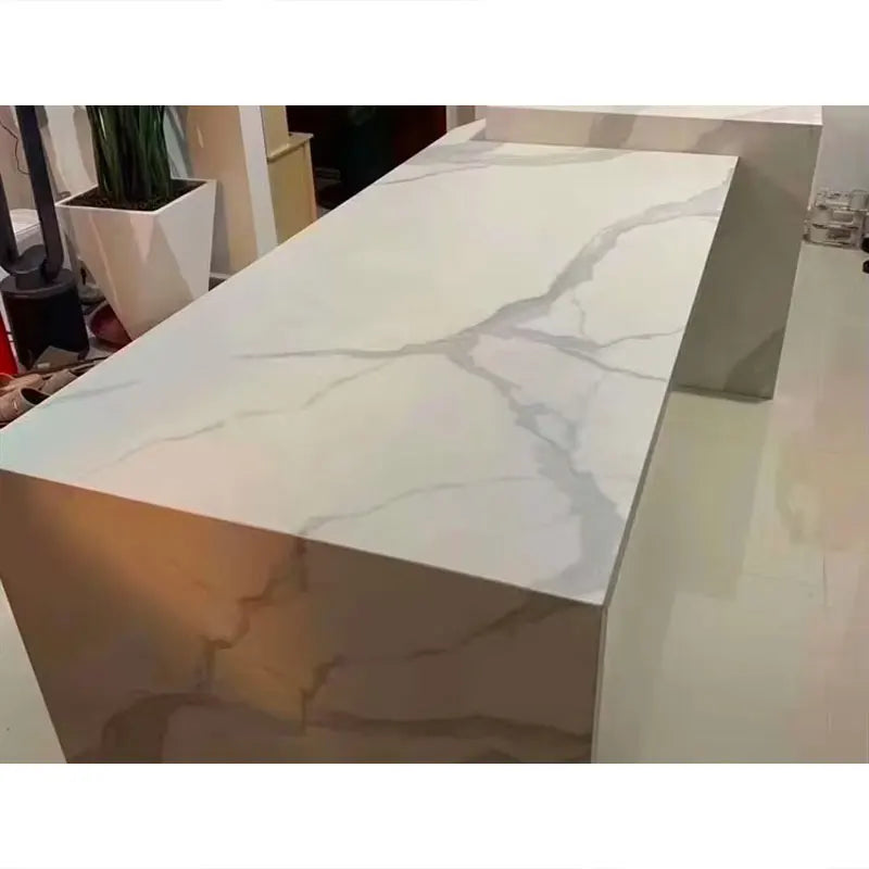 Modern Design Sintered Marble Stone Slab Wall Tiles Big Table Wholesale Inventory Nice Price for Hotels