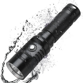 BORUiT 1800 Lumens High Power Aluminum Waterproof LED Torch Super Bright LED Diving Powerful Led Flashlight