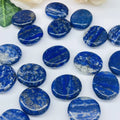 Natural DIY Jewelry Accessories Stone Semi-Precious Stone Crafts Jade Amethyst Lapis Lazuli Carved Oval Flat Stone