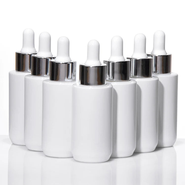 Serum Perfume Body Lotion 30ml Empty Dropper Bottle Amber Glass for Skincare