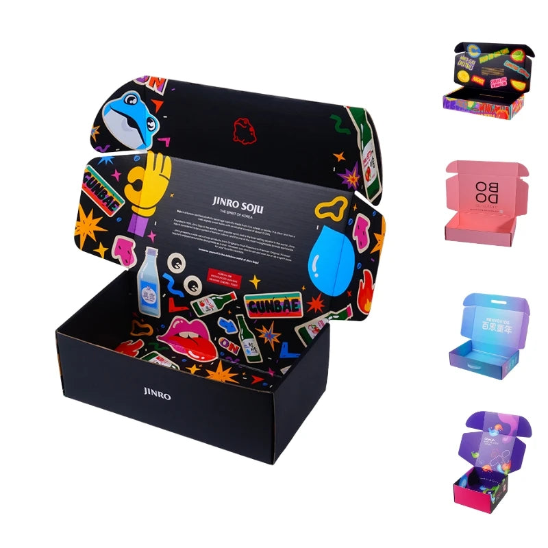 Recyclable Logo Printing Paper Clothing Corrugated Luxury Gift Cardboard Carton  Boxes Packaging for Custom Shoes