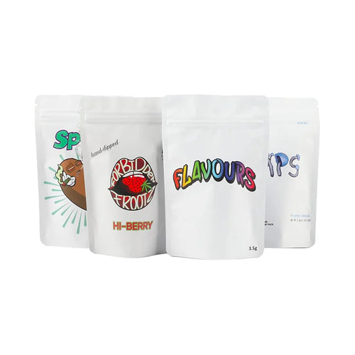 0.5g Designed 6x9 5x6cm 3.5g Exotic Premade Custom Alien Circle Thick Mylar Bags Holographic with Flexographic Printers Digital