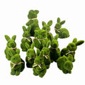 C303 Easter Rabbit Artificial Plant Animal Rabbit Green Flocking Moss Foam Rabbit Festive Atmosphere Layout Landscaping Props