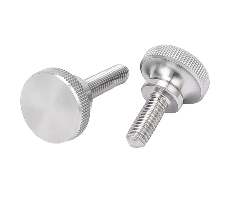 M8x20 Fine Polished Stainless Steel 304 Knurled Thumb Screw for Furniture Feet