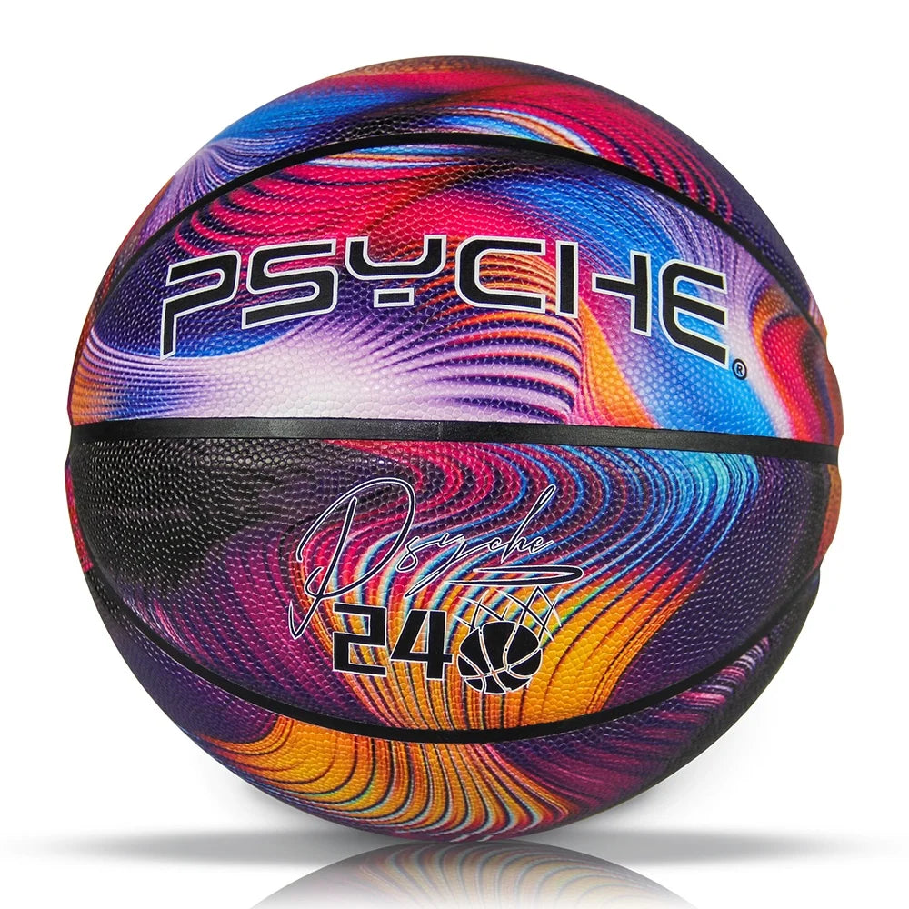 Official Size 3/4/5/6/7 PU Leather Basketball Custom Logo Printed Fashion-Designed for Indoor and Outdoor Use