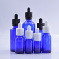Factory Price Blue 5m 10ml 15ml 20ml 30ml 50ml 100ml Hair Oil Cosmetic Serum Glass Dropper Bottle for Essential Oil