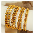 Hot Sale Vintage Filled Beads Genuine 18k Gold Filled Women Permanent Jewelry  3mm 4mm 5mm 6mm Beaded Wristlet Jewelry Gift
