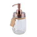 LA55 Soap Dispenser Bottle for Bathroom in Glass and Stainless Steel Material
