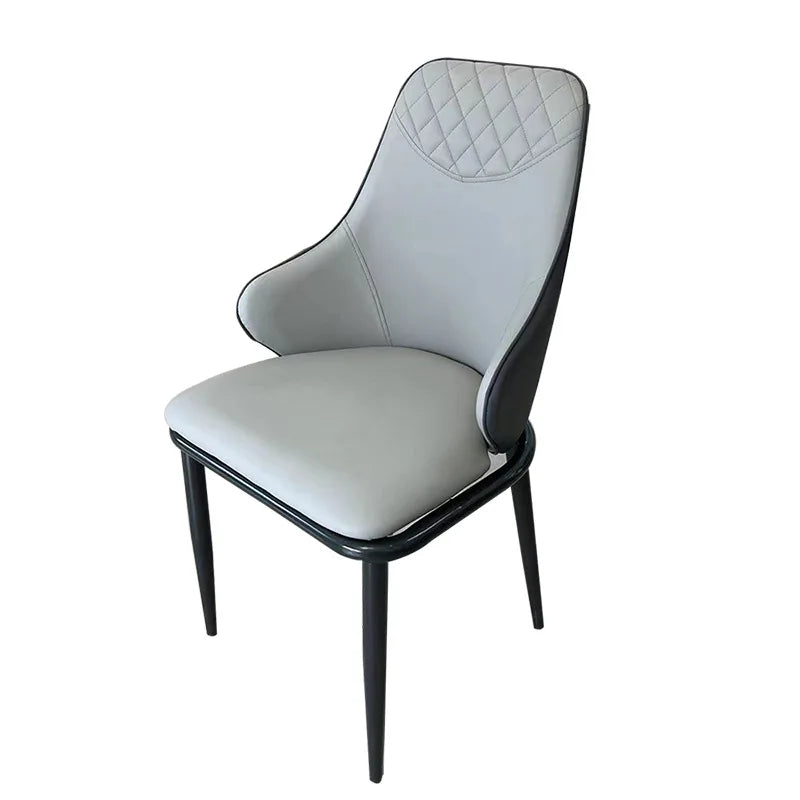 Chair Minimalist Modern Nordic Backrest Soft Pack Living Room Dining Chair Italian Minimalist High-end Dining Chair for Home Use