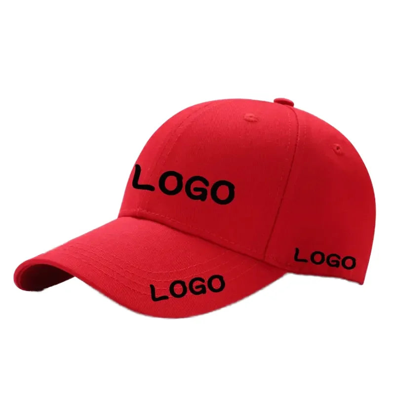 Customized Sporty 6-Panel Curved Brim Baseball Caps One Size Fits All Embroidered Logo Adults Unisex Argyle Leopard Dot Fruit
