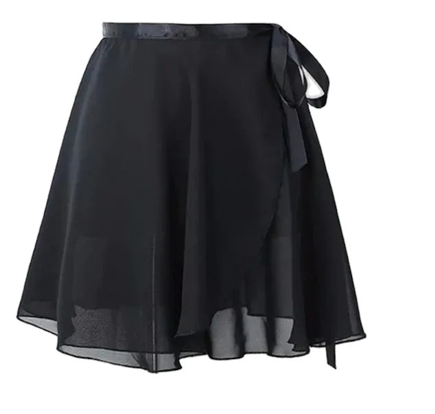Ballet Dance Chiffon Skirt Pure Color Ballet Wrap Skirt Dance for Girls