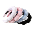 Women's Puffy Sponge SPA Headband Terry Towel Fabric Hair Band Accessory for Face Washing and Skincare Makeup