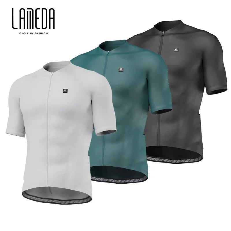 LAMEDA Men's Pro Aero Cycling Jersey Custom Short Sleeve Bike Shirt High Performance Team Bicycle Wear