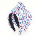 Dream Fashion Custom Girls Headband Pink Flower Knotted Design Korean Custom Women Hair Accessories