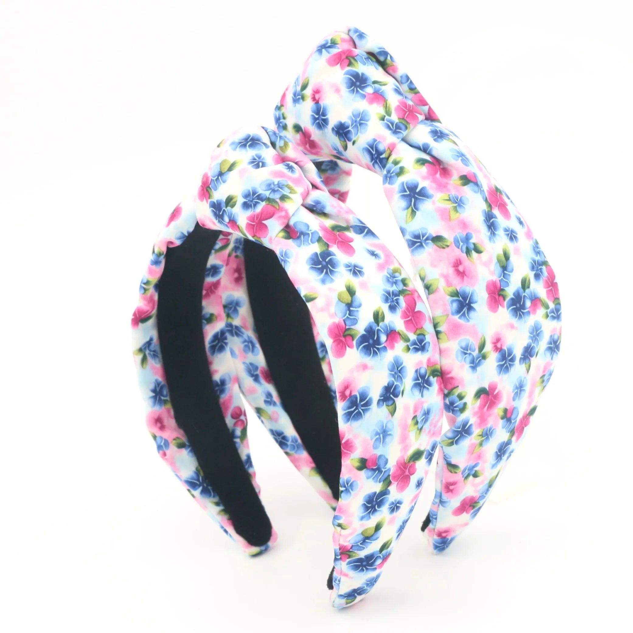 Dream Fashion Custom Girls Headband Pink Flower Knotted Design Korean Custom Women Hair Accessories