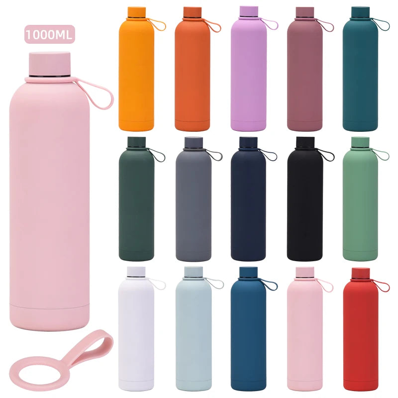 Wholesale 18oz Stainless Steel Water Bottle New Design Small Mouth Eco-Friendly Rubber for Outdoor Sports Camping Adults' Travel
