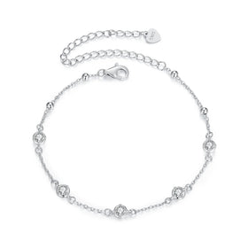 925 Sterling Silver Fashion Jewelry Gypsophila Moissanite Bangles for Woman Fine Jewelry Making Wholesale Custom 0.1ct Bracelets