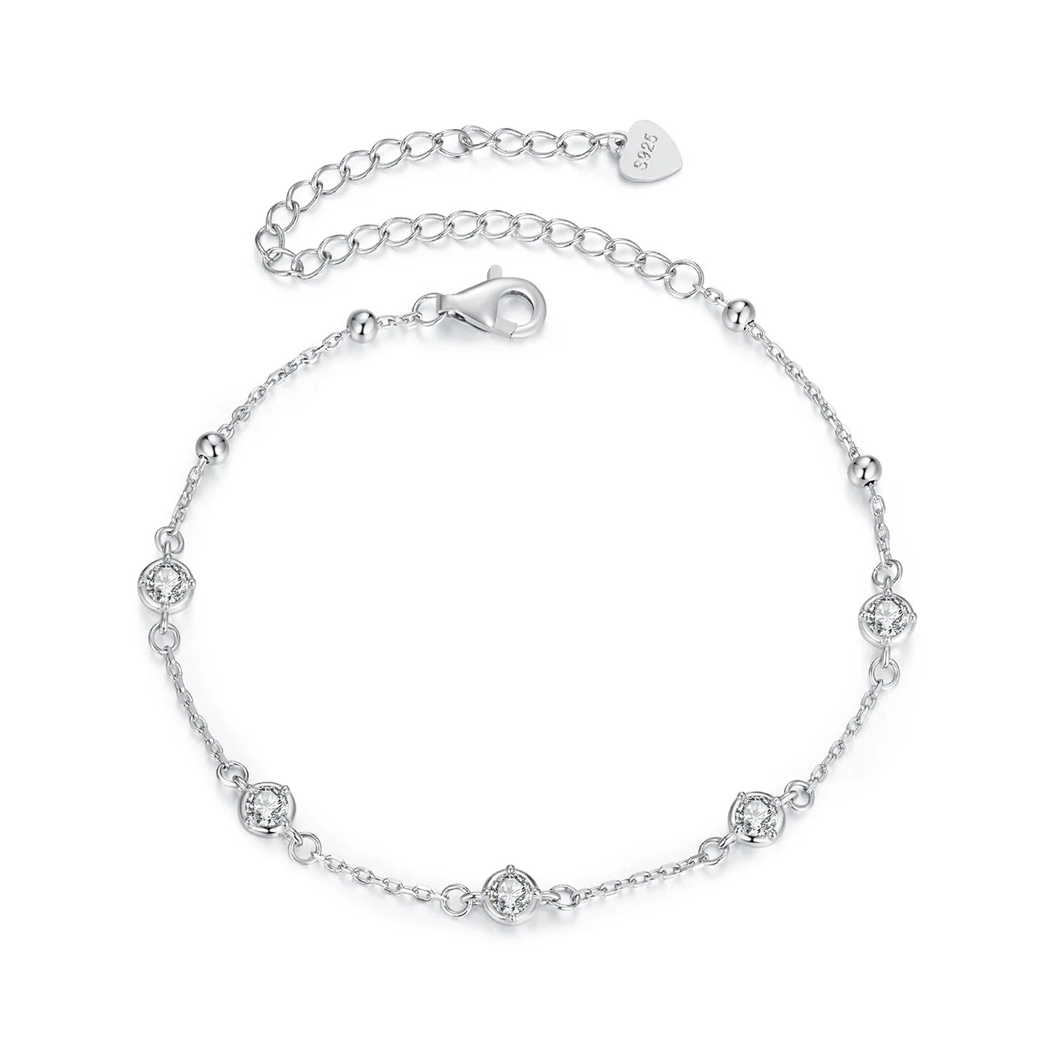 925 Sterling Silver Fashion Jewelry Gypsophila Moissanite Bangles for Woman Fine Jewelry Making Wholesale Custom 0.1ct Bracelets