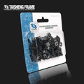 TS-K068 20 Sets Iron Sawtooth Photo Frame Hanger with Screw (Black Finish)