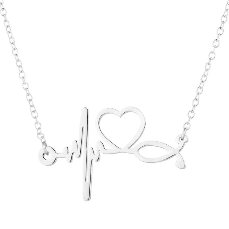 Wholesale Cheap Wave Heart Necklace Jewelry Rose Gold Women Choker Necklace