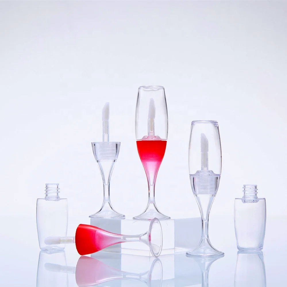 FAYE COSMETICS 8ml Lipgloss Container Private Label Red Wine Shaped KID Lip Gloss Container