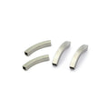 Hollow Bend Elbow Pipe Accessories Connectors Stainless Steel Square Hollow Tube Findings for Making Jewelry