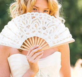 Customized Wedding Invitation Logo Folding Hand Fan Wedding Bamboo Hand Held Fan