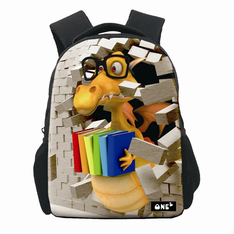 Dinosaur Print Mini School Bags Kids Backpacks with Comfortable Padded Very High Quality School Bags for Boys