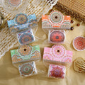 1Roll washi shimmering sanding tape Mandala Search Series Morandi Color Base Stickers
