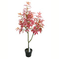 China Manufacturer 4ft 120CM Artificial Plants Trees Faux Acer Palmatum Fake Japanese Maple Tree for Home Garden Indoor Decor