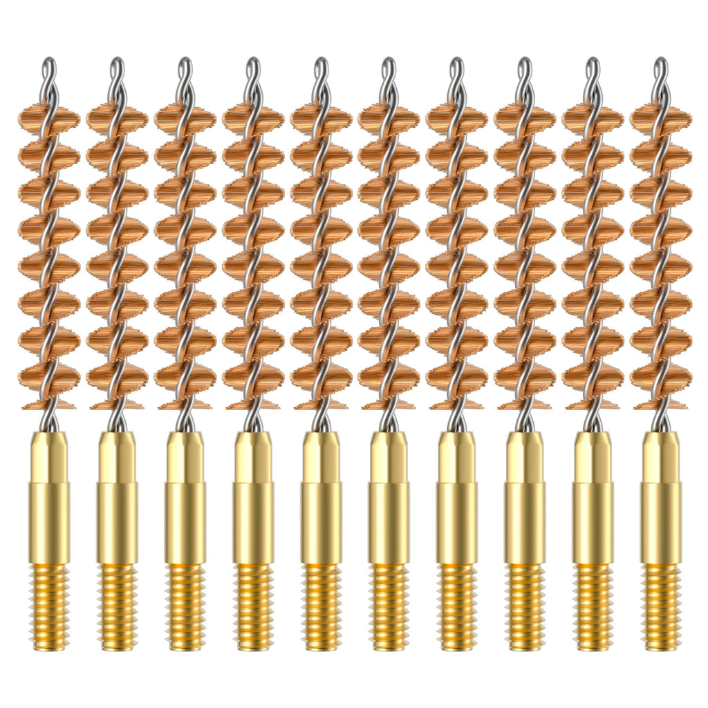 Gun Cleaning Brush Bronze Wires Bore Cleaner Kit 10 Pcs/poly Bag