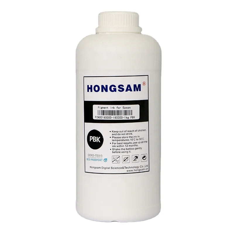 HONGSAM Best Excellent Color Water Based Pigment Ink for Epson I3200 sc P6000 Printers Digital Printing Rohs