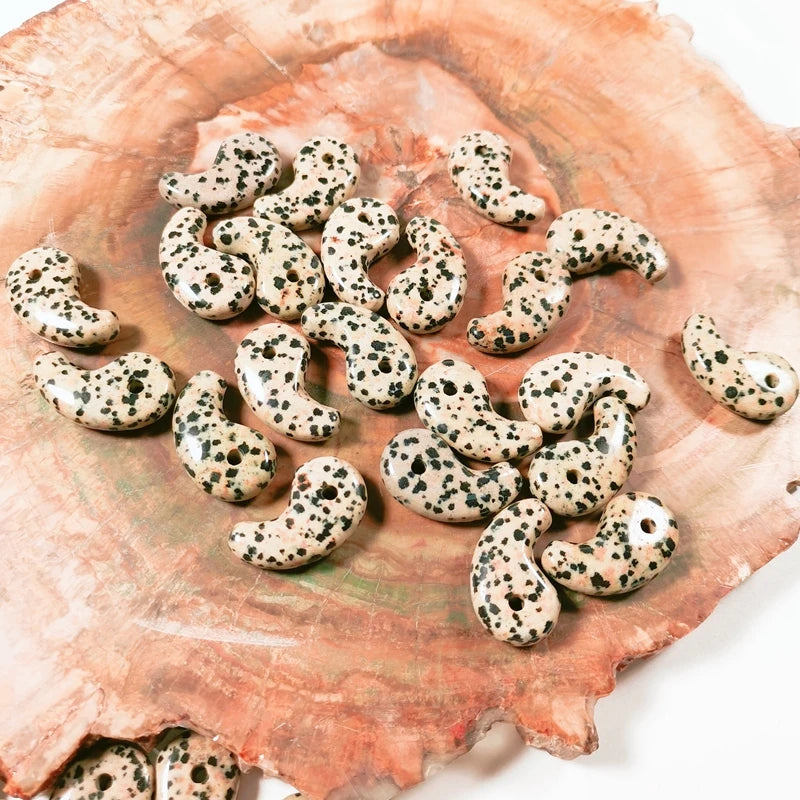 HZ Original Brand New Energy Rock Stone Healing Jewelry Dalmation Jasper Jade Magatama