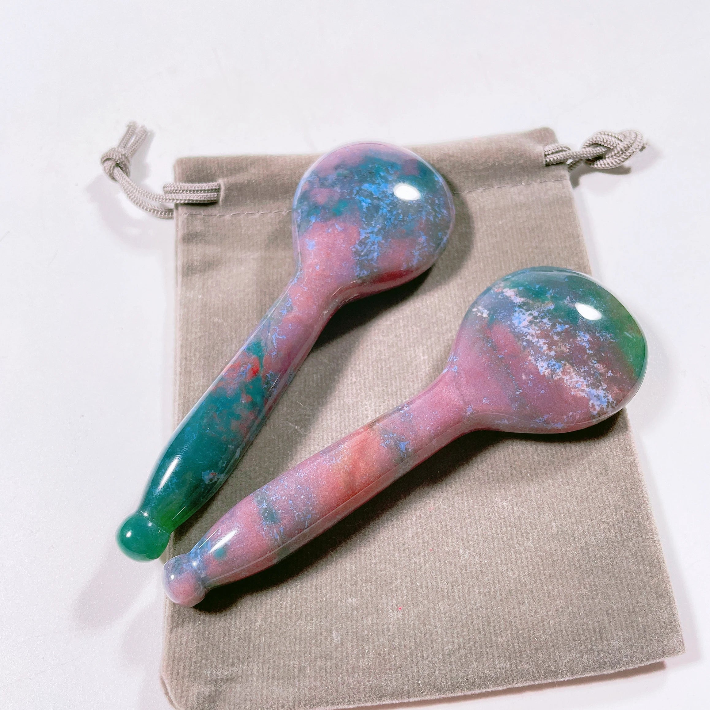 Hot Sell Natural Indian Agate Gua Sha Spoon