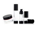 Hot 15ml 30ml 50ml Black Airless Perfume Pump Bottle Lotion Cream Pump Bottle Matte Black Airless Travel Bottle Spray Pump
