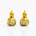 Wholesale 12 ml Portable Mini Arabic Dubai Atal Oud Attar Bottle Glass Perfume Essential Oil Bottle with Glass Roller and Stick