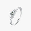Ailmay 100% 925 Sterling Silver Sparkling Square Cubic Zirconia Finger Ring for Women Wedding Statement Fine Silver Jewelry