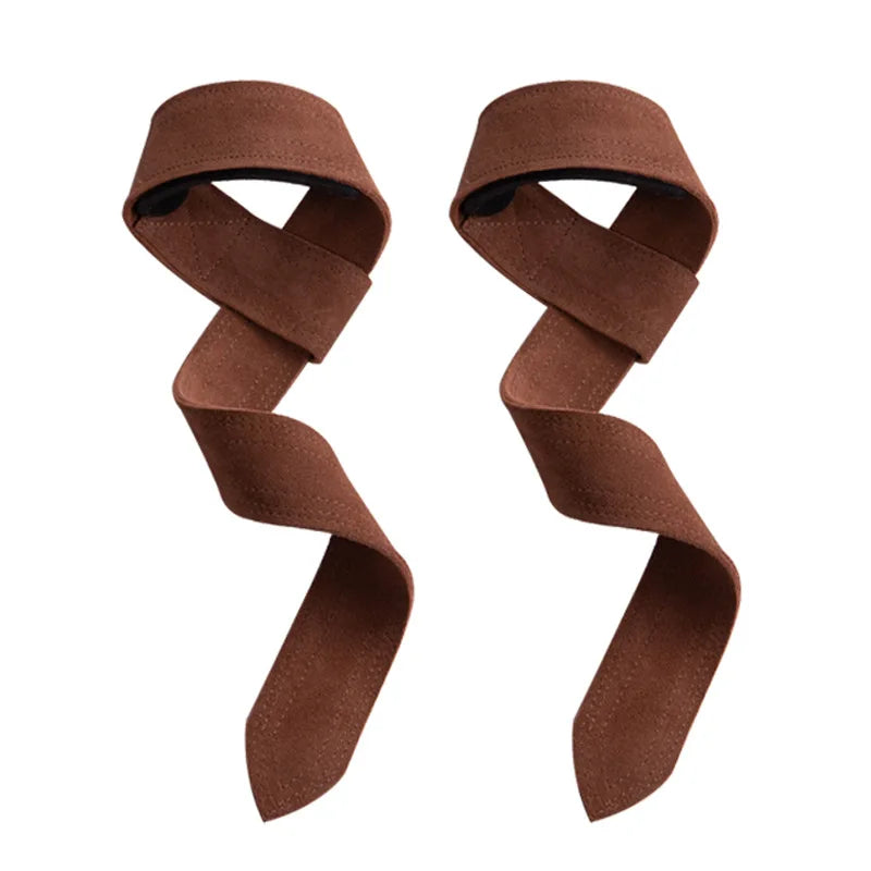 WS6135 Cowhide Wrist Strap for Weight Lifting Gym Fitness Safety Wrist Band